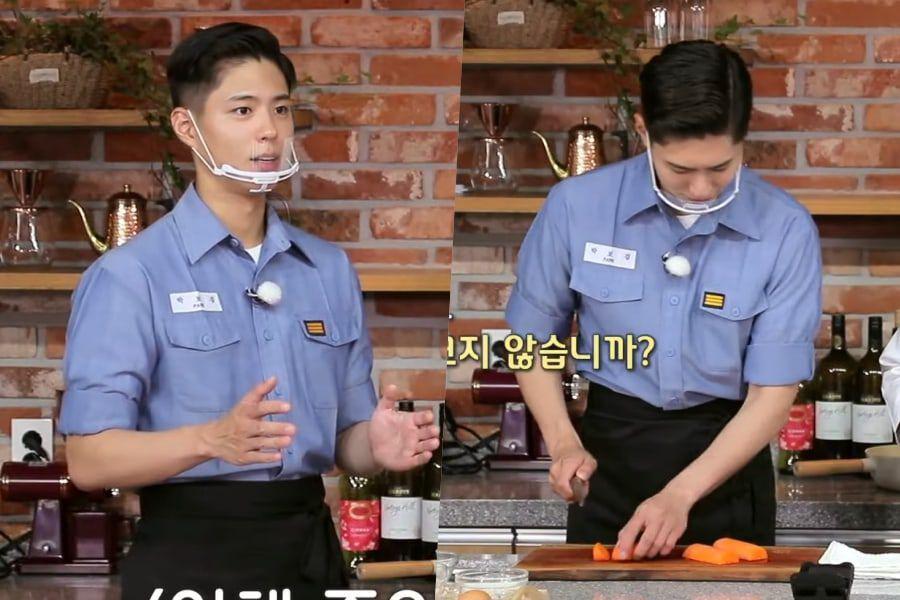 Park Bo Gum hóa thân thành đầu bếp cho chương trình nấu ăn quân đội ngày 14/8/2021